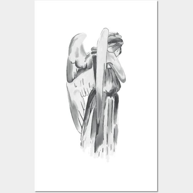 Weeping Angels Doctor Who · tv show Wall Art by Uwaki